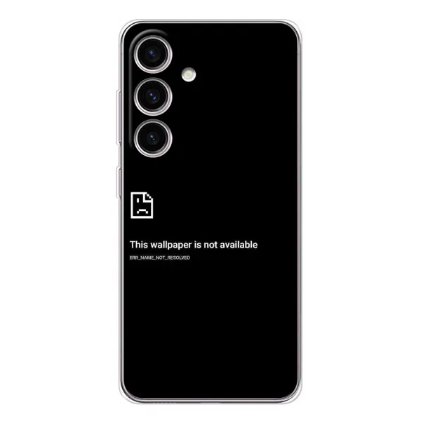 Чехол с рисунком «Ошибка» для Samsung Galaxy S25 Чехол с рисунком «Ошибка» для Samsung Galaxy S25