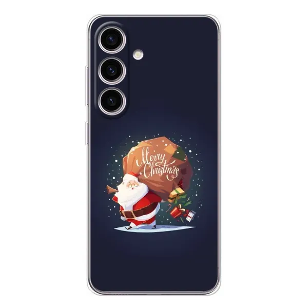 Чехол с рисунком «Подарки от Санты» для Samsung Galaxy S25 Чехол с рисунком «Подарки от Санты» для Samsung Galaxy S25