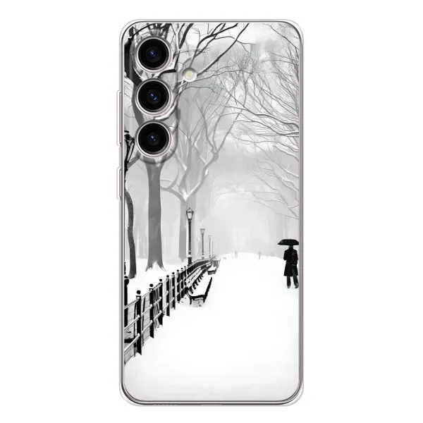 Чехол с рисунком «Снегом замело» для Samsung Galaxy S25 Чехол с рисунком «Снегом замело» для Samsung Galaxy S25