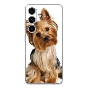 Чехол (ТПУ) Милые собачки для Samsung Galaxy S25 (Собака Терьер)