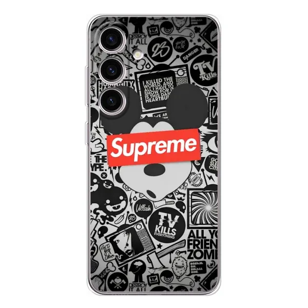 Чехол с рисунком «Supreme Маус» для Samsung Galaxy S25 Чехол с рисунком «Supreme Маус» для Samsung Galaxy S25