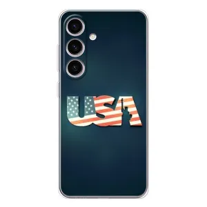 Чехол Флаг USA для Samsung Galaxy S25 (USA)
