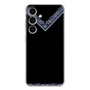 Силиконовый Чехол на Samsung Galaxy S25 (Воротник вышиванки)