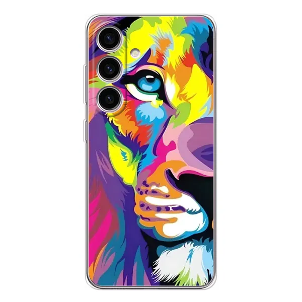 Чехол с рисунком «Яркий Лев» для Samsung Galaxy S25 Чехол с рисунком «Яркий Лев» для Samsung Galaxy S25
