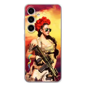 ЗСУ Чехлы (TPU) для Samsung Galaxy S25 (Женщина солдат)
