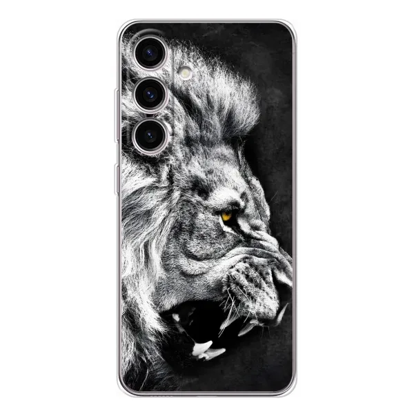 Чехол с рисунком «Злой ЛЕВ» для Samsung Galaxy S25 Чехол с рисунком «Злой ЛЕВ» для Samsung Galaxy S25