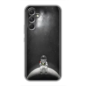 Силиконовый Чехол с принтом "Космонавты" на Samsung Galaxy S26 Edge (Космонавт романтик)