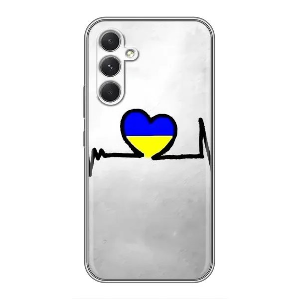 Чехол с рисунком «Украинская кардиограмма» для Samsung Galaxy S26 Edge Чехол с рисунком «Украинская кардиограмма» для Samsung Galaxy S26 Edge