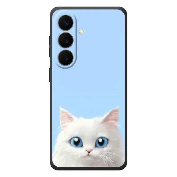 Чехол с рисунком «Белый кот» для Samsung Galaxy S26 Plus Чехол с рисунком «Белый кот» для Samsung Galaxy S26 Plus