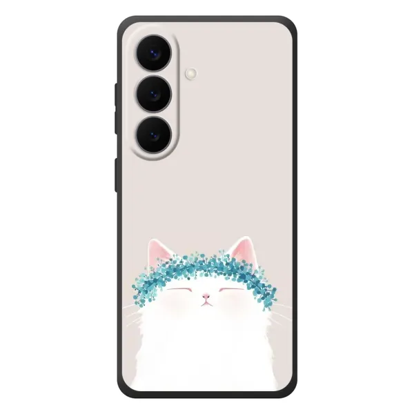 Чехол с рисунком «Белый котик» для Samsung Galaxy S26 Plus Чехол с рисунком «Белый котик» для Samsung Galaxy S26 Plus