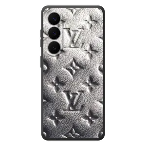 Текстурный Чехол Louis Vuitton для Галакси С26 Плюс (Бежевый ЛВ)