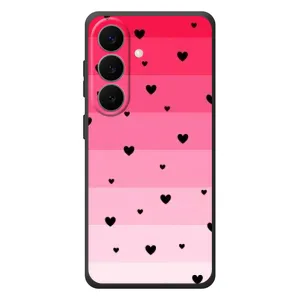 Чехлы с тематикой "Маленькие Сердечки" на Samsung Galaxy S26 Plus (Чорные сердечки)
