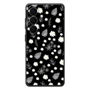 Чохли з тематикою "КВІТИ" на Samsung Galaxy S26 Plus (цвітіння на чорному)