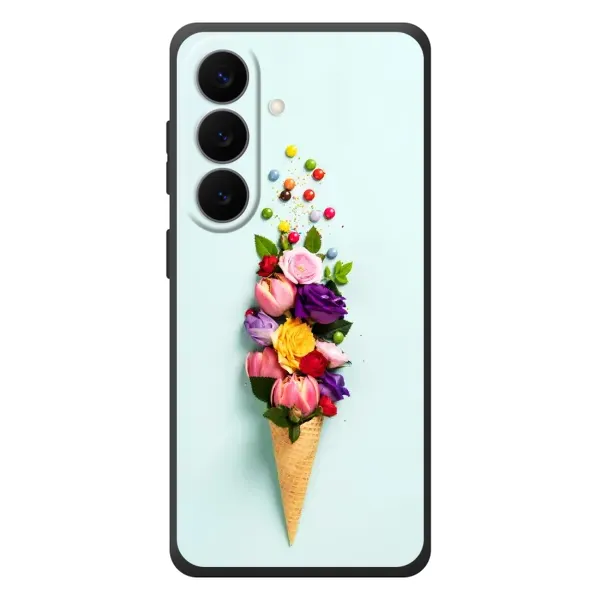 Чехол с рисунком «Цветок-мороженное» для Samsung Galaxy S26 Plus Чехол с рисунком «Цветок-мороженное» для Samsung Galaxy S26 Plus