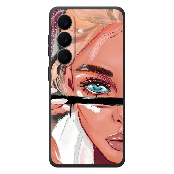 Чехол с рисунком «Девушка и ресницы» для Samsung Galaxy S26 Plus