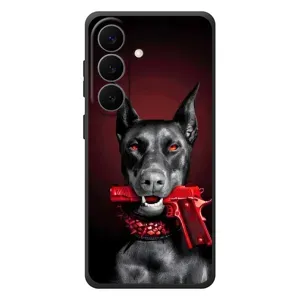 Чехол ДОБЕРМАН для Samsung Galaxy S26 Plus (Доберман злой)