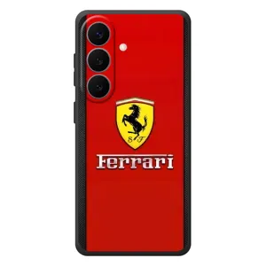 Силіконовий бампер з картинкою машини на Samsung Galaxy S26 Plus (Ferrari Logo)