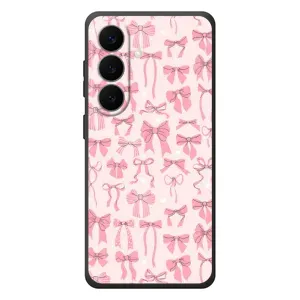 Чохол банти для Samsung Galaxy S26 Plus (Фон бантики)