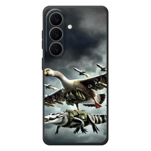 Чехол с рисунком «Гусини и крокодило» для Samsung Galaxy S26 Plus Чехол с рисунком «Гусини и крокодило» для Samsung Galaxy S26 Plus