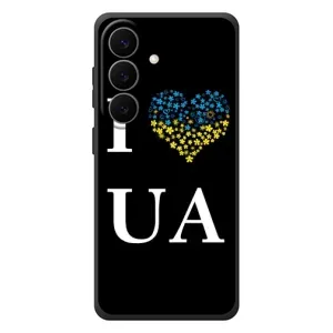 Силиконовый Чехол на Samsung Galaxy S26 Plus (Я-Украина) (I Love UA)