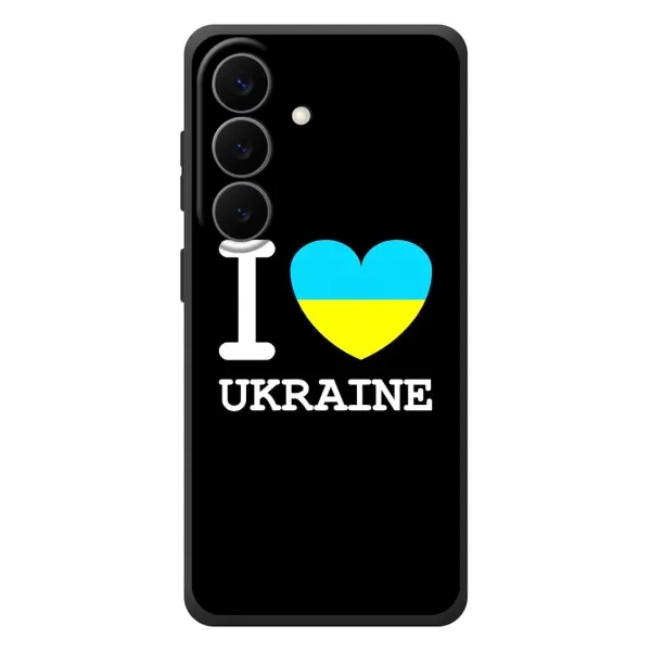 Чехол с рисунком «I Love Ukraine» для Samsung Galaxy S26 Plus Чехол с рисунком «I Love Ukraine» для Samsung Galaxy S26 Plus