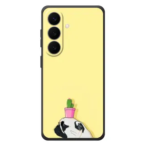 Бампер для Samsung Galaxy S26 Plus с картинкой "Песики" (Кактус на голове)