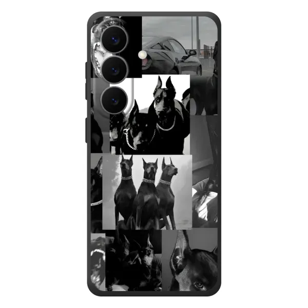 Чехол с рисунком «Коллаж Доберман» для Samsung Galaxy S26 Plus Чехол с рисунком «Коллаж Доберман» для Samsung Galaxy S26 Plus