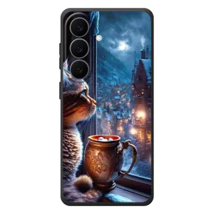 Чехлы на Новый Год Samsung Galaxy S26 Plus (Кот новогодний)
