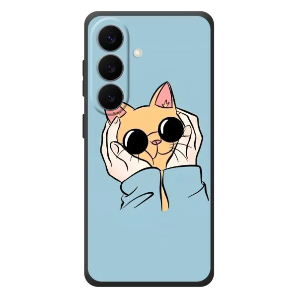 Чехол с рисунком «КОТИК в очках» для Samsung Galaxy S26 Plus Чехол с рисунком «КОТИК в очках» для Samsung Galaxy S26 Plus