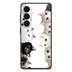 Силиконовый чехол с котиком для Samsung Galaxy S26 Plus (Коты)