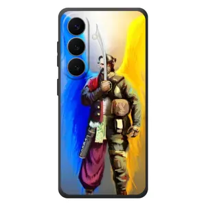 Чехол с картинкой (Патриотический КОЗАК) на Samsung Galaxy S26 Plus (Козак с крыльями)