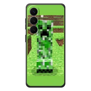 Чехлы для Samsung Galaxy S26 Plus (Персонажи Майн Крафт) (Крипер 2)