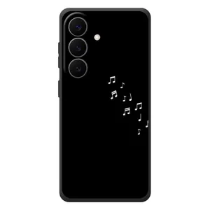 Чохол з картинками на чорному фоні для Samsung Galaxy S26 Plus (Ноти)