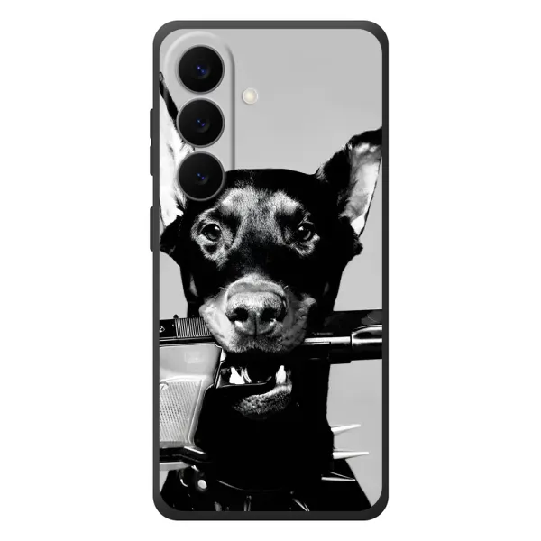 Чехол с рисунком «Опасный доберман» для Samsung Galaxy S26 Plus Чехол с рисунком «Опасный доберман» для Samsung Galaxy S26 Plus