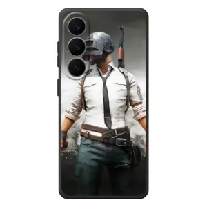 Силиконовый чехол с картинкой "Герой Pubg" на Samsung Galaxy S26 Plus (Пабг)