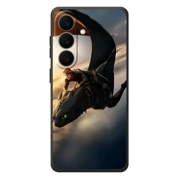 Чехол с рисунком «Полет Беззубика» для Samsung Galaxy S26 Plus Чехол с рисунком «Полет Беззубика» для Samsung Galaxy S26 Plus