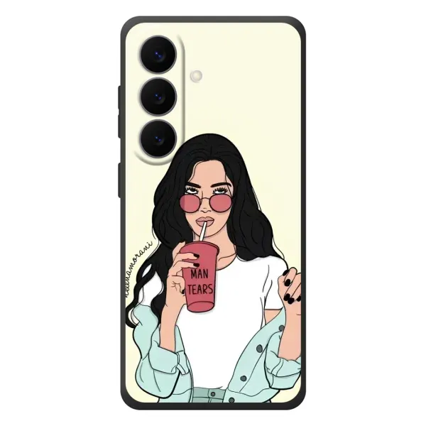 Чехол с рисунком «С напитком» для Samsung Galaxy S26 Plus