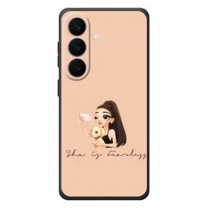 Силиконовый Чехол на Samsung Galaxy S26 Plus с картинкой Стильных Девушек (С собакой)