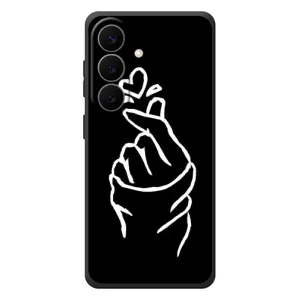 Чехлы (Знак сердечка) на Samsung Galaxy S26 Plus (Сердце на черном)