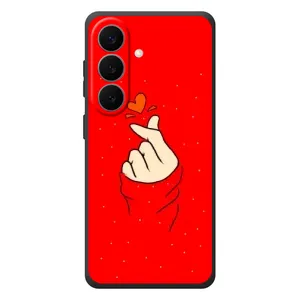 Чехлы (Знак сердечка) на Samsung Galaxy S26 Plus (Сердце на красном)