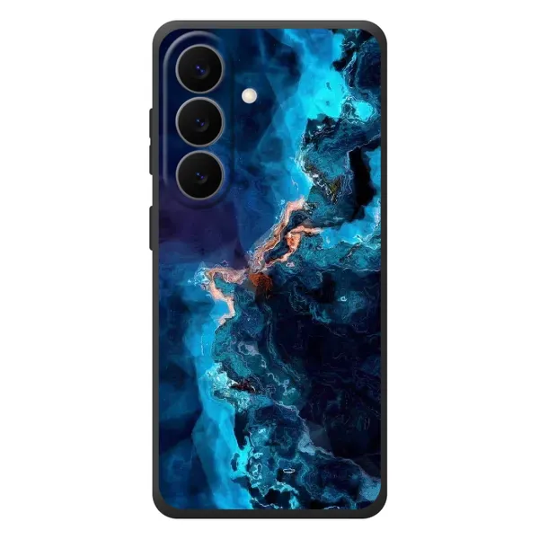 Чехол с рисунком «Синий мрамор» для Samsung Galaxy S26 Plus Чехол с рисунком «Синий мрамор» для Samsung Galaxy S26 Plus