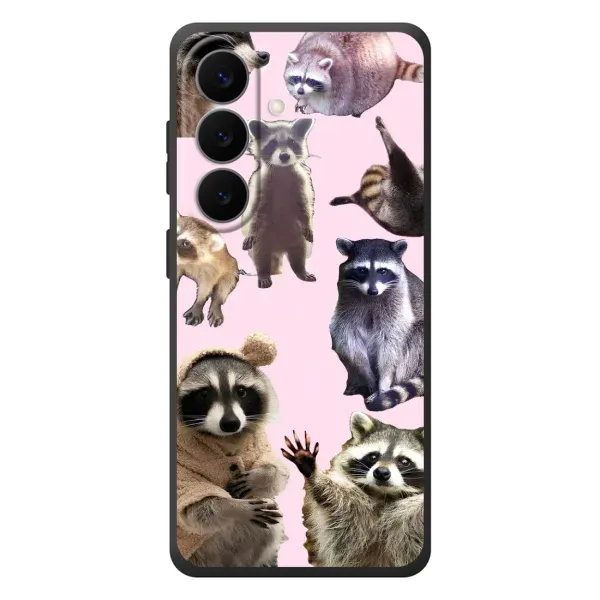 Чехол с рисунком «Смешные Еноты» для Samsung Galaxy S26 Plus Чехол с рисунком «Смешные Еноты» для Samsung Galaxy S26 Plus