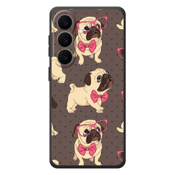 Чехол с рисунком «Собачки Мопсики» для Samsung Galaxy S26 Plus Чехол с рисунком «Собачки Мопсики» для Samsung Galaxy S26 Plus