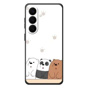 Чехлы с изображением разных животных для Samsung Galaxy S26 Plus (Удивленные медвеженки)