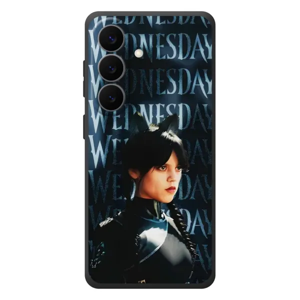 Чехол с рисунком «Уэнздей с ушками» для Samsung Galaxy S26 Plus Чехол с рисунком «Уэнздей с ушками» для Samsung Galaxy S26 Plus