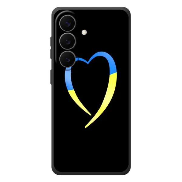 Чехол с рисунком «Украинское сердце» для Samsung Galaxy S26 Plus Чехол с рисунком «Украинское сердце» для Samsung Galaxy S26 Plus