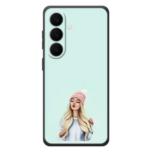 Силиконовый Чехол на Samsung Galaxy S26 Plus с картинкой Стильных Девушек (В шапке)
