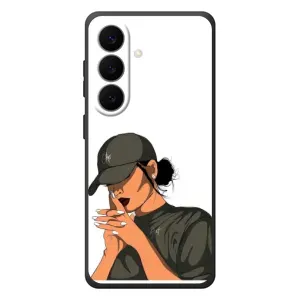 Силиконовый Чехол на Samsung Galaxy S26 Plus с картинкой Стильных Девушек (В зеленом)