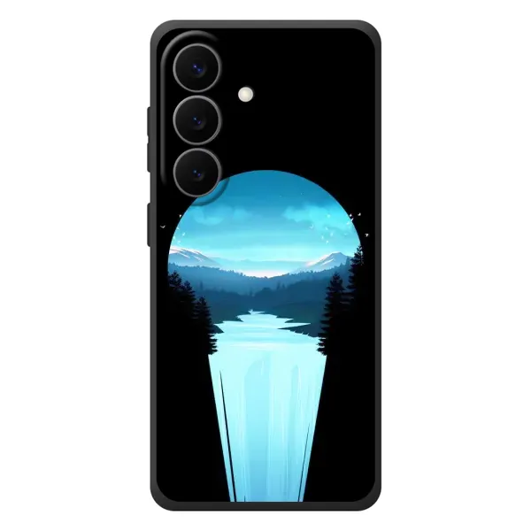 Чехол с рисунком «Синий Водопад» для Samsung Galaxy S26 Plus Чехол с рисунком «Синий Водопад» для Samsung Galaxy S26 Plus