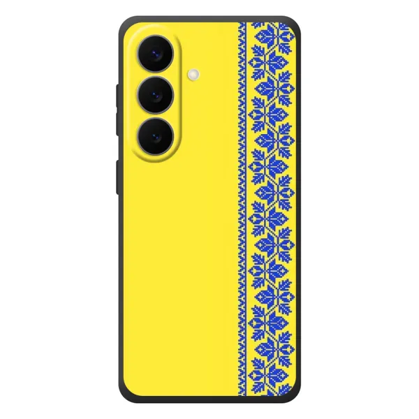 Чехол с рисунком «Вышиванка на желтом» для Samsung Galaxy S26 Plus Чехол с рисунком «Вышиванка на желтом» для Samsung Galaxy S26 Plus